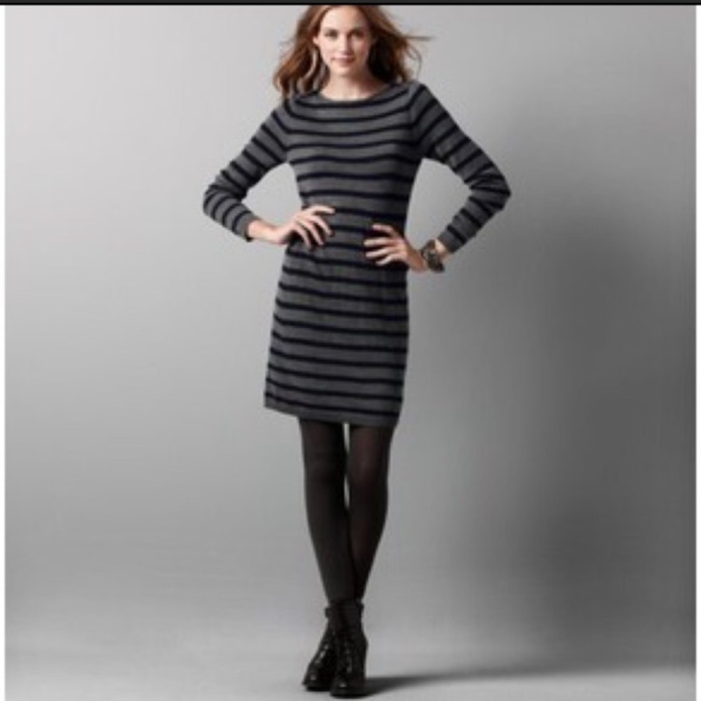 NWT - Ann Taylor Striped sweater dress